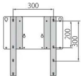YAMAHA YTSV1100 - ■Positioning of the mounting adaptor with the TV mounting bracket - 3