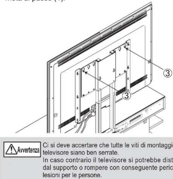 YAMAHA YTSV1100 - - Posizionamento dell'adattatore di montaggio con il supporto di montaggio teilevisore - 11
