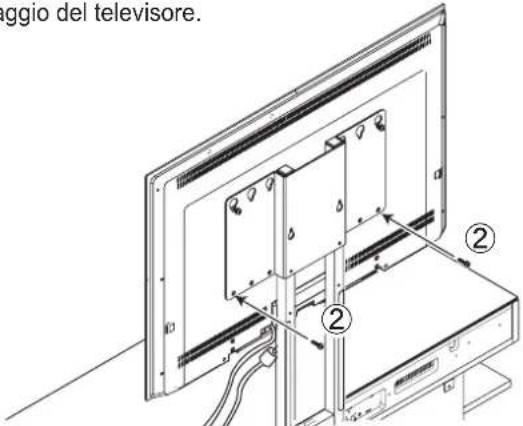 YAMAHA YTSV1100 - - Uso del solo supporto di montaggio del teilevisore - 11