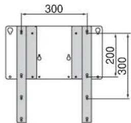 YAMAHA YTSV1100 - - Positionierung des Halterungsadapters auf die TV-Halterung - 3