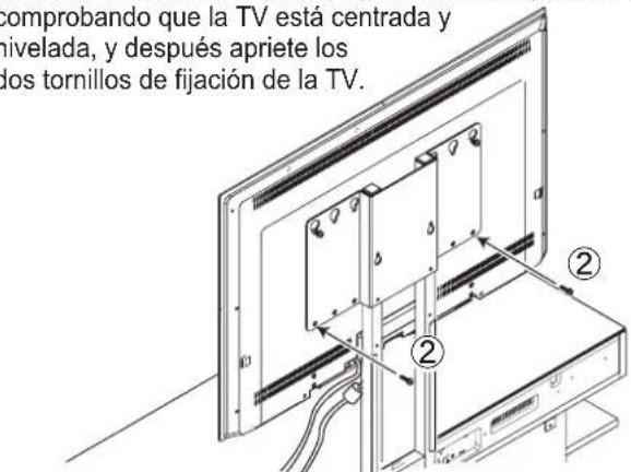 YAMAHA YTSV1100 - - Cuando utilisesolelaplacesoporte de montaje de la TV - 11
