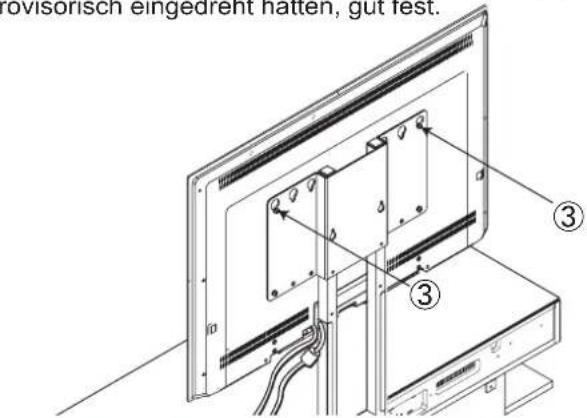 YAMAHA YTSV1100 - Wenn nur die TV-Halterung verwendet wird - 13