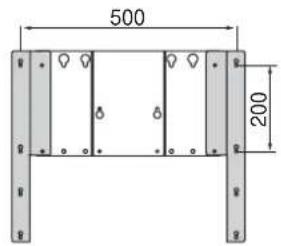 YAMAHA YTSV1100 - - Plaatsen van de montageadapter met de TV-montagebeugel - 1