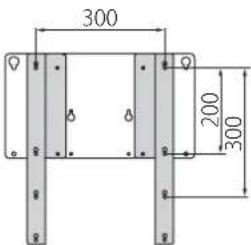 YAMAHA YTSV1100 - Positionnement de l'adaptateur de montage avec la barre de montage pour TV - 3