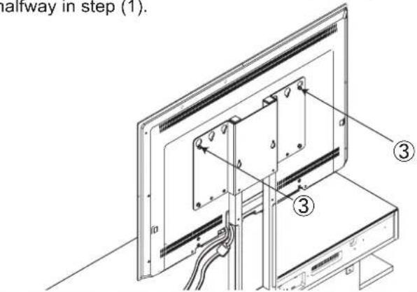 YAMAHA YTSV1100 - When using only the TV mounting bracket - 13