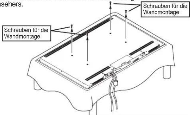YAMAHA YTSV1100 - Wenn nur die TV-Halterung verwendet wird - 4