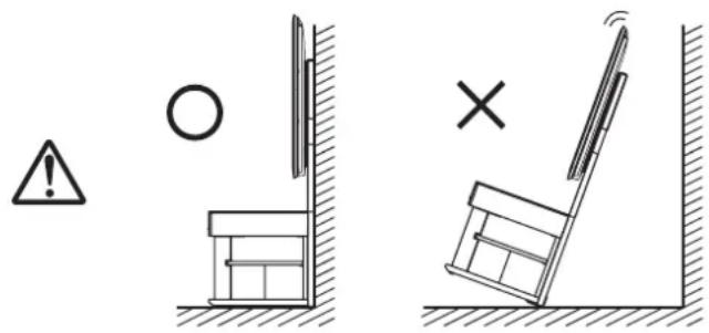 YAMAHA YTSV1100 - Positioning of your TV rack - 2