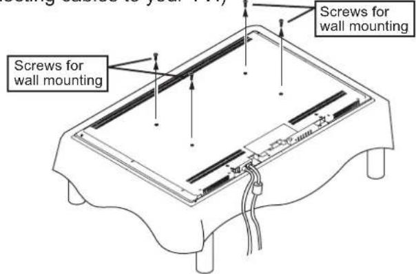 YAMAHA YTSV1100 - - When using the TV mounting bracket + mounting adaptor - 2