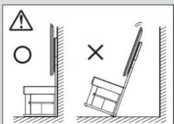 YAMAHA YTSV1100 - Cómo Colocar la Unidad de Manera que no Puede Caerse - 4
