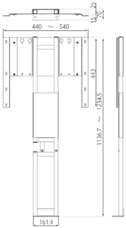 YAMAHA YTSV1100 - Cuando se utilizes una planta soporte de montaje de la TV + adaptador de lijacion - 2