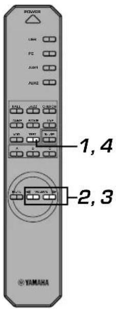 YAMAHA DPU50 - Einstellen des Surround-Effektes - 1