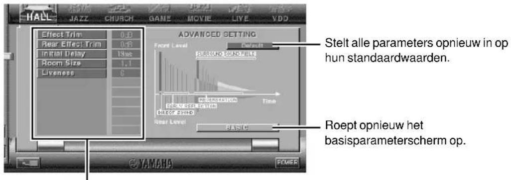 YAMAHA DPU50 - Hoe de parameters instellen? - 2