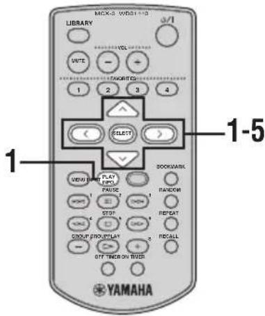 YAMAHA MCXC15 - Omschakelen van de tijsaanduiding - 1