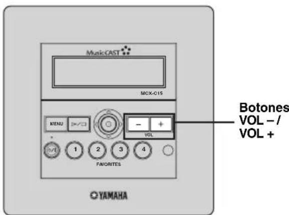 YAMAHA MCXC15 - Ajuste del volumen - 2