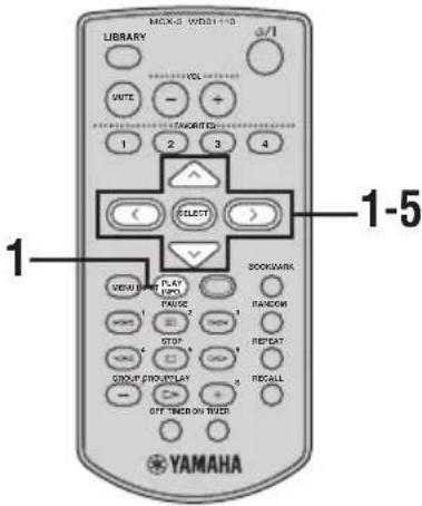 YAMAHA MCXC15 - Switching the time display mode - 1