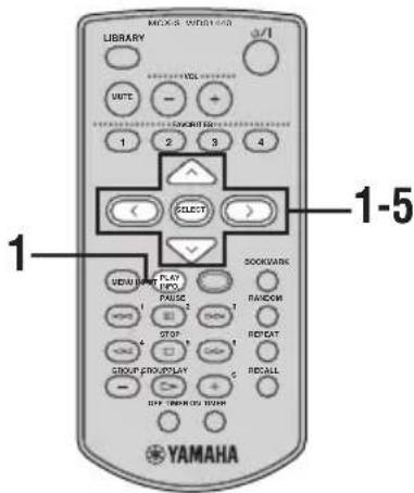 YAMAHA MCXC15 - Sélection des indications de temps affichées - 1