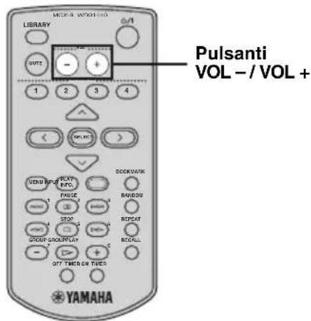 YAMAHA MCXC15 - Regolazione del volume - 1