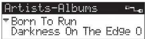 YAMAHA MCXC15 - Press / to choose the name of the album you want to listen to. - 1