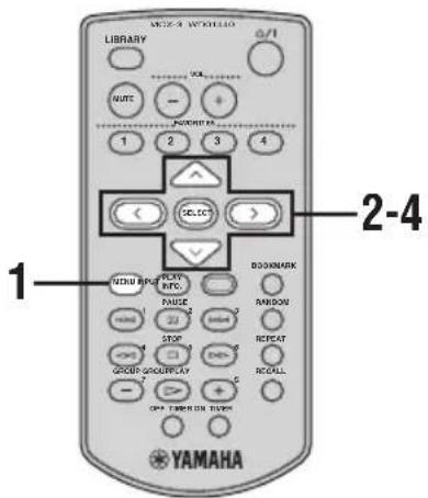 YAMAHA MCXC15 - Ajuste del tono - 1