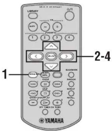YAMAHA MCXC15 - Réglage des tonalités - 1