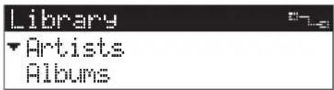 YAMAHA MCXC15 - Press / to choose "Artists" and press SELECT. - 1