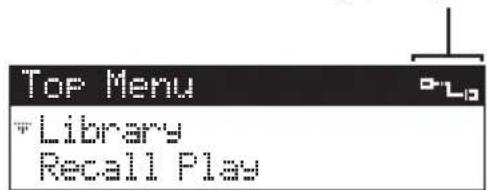 YAMAHA MCXC15 - Als de client de verbinding tot stand kan brengen, za het Top Menu scherm versuschijnen en za het netwerkverbinding pictogram versuschijnen in de rechtber bovenhoek van het display. - 1