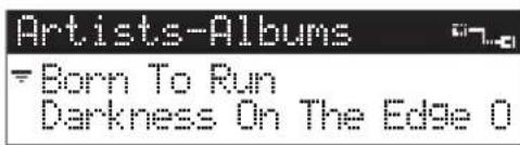 YAMAHA MCXC15 - Premere / per scegliere il nome dell'album da riproduire. - 1