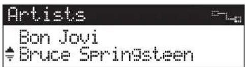 YAMAHA MCXC15 - Druk op / om een artiest te kiezen. - 1