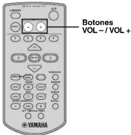 YAMAHA MCXC15 - Ajuste del volumen - 1