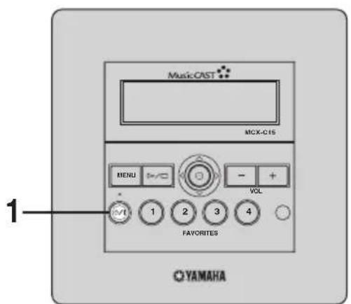 YAMAHA MCXC15 - EINSCHALTEN DER STROMVERSORGUNG - 2