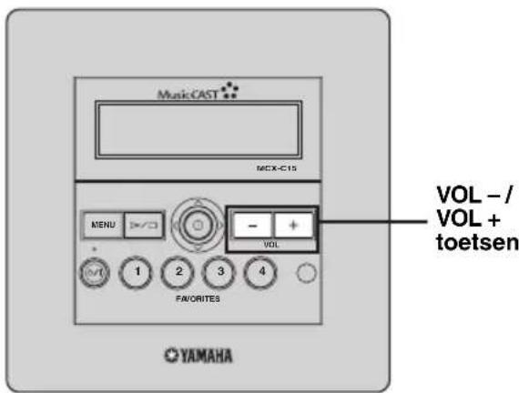 YAMAHA MCXC15 - Regelen van het volume - 2