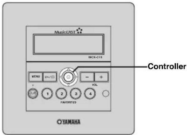 YAMAHA MCXC15 - Using the front panel controller - 1