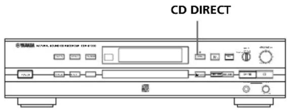 YAMAHA CDRS1000 - Copie directe d'un CD - 1