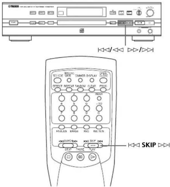YAMAHA CDRS1000 - Recherche d'une plage - 1