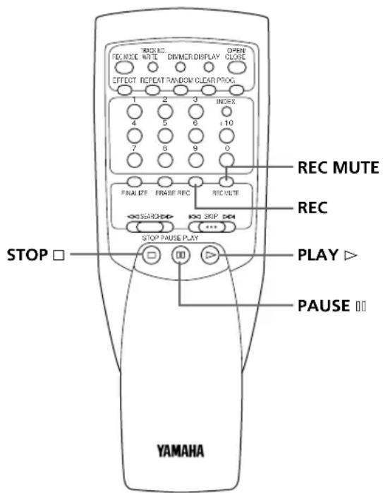 YAMAHA CDRS1000 - Copie manuelle - 2