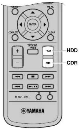 YAMAHA CDRHD1500 - To operate the CDR drive, press CDR. - 1