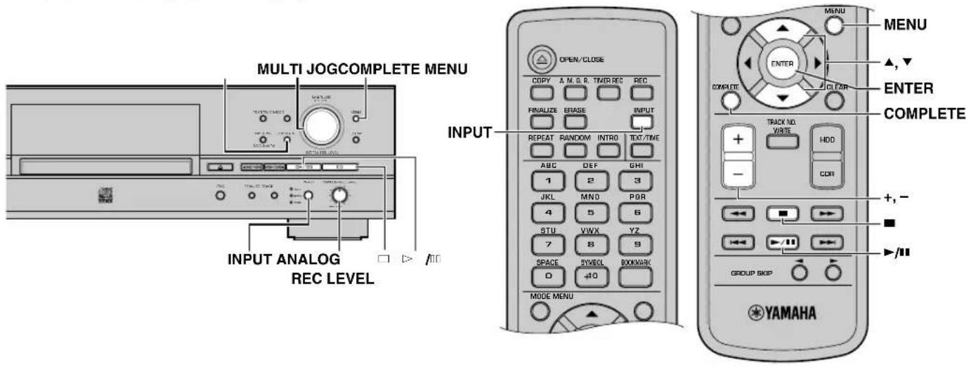 YAMAHA CDRHD1500 - OMZETTEN DIGITALE/ANALOGE UITGANGSSIGNALEN (DAC-FUNCTIE) - 1