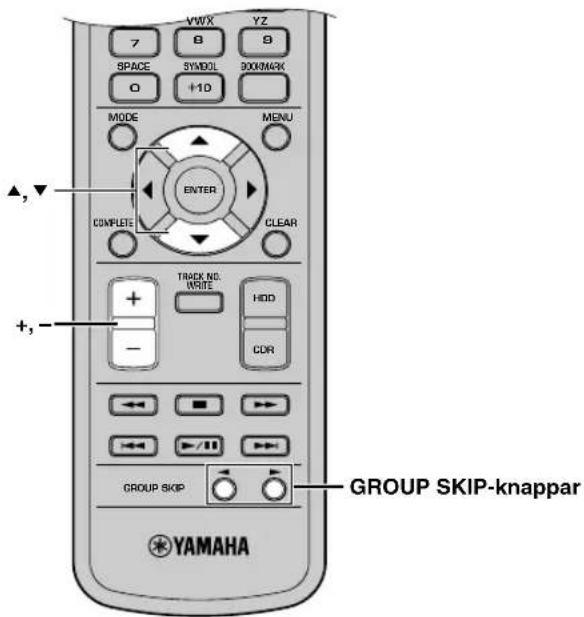 YAMAHA CDRHD1500 - ■ Val av målskiva - 2