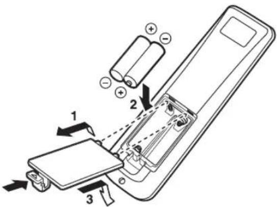 YAMAHA CDRHD1500 - ■ Installing batteries - 1