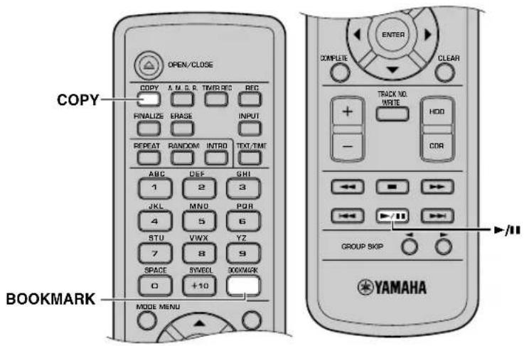 YAMAHA CDRHD1500 - ■ Copia de las pistas seleccionadas de un CD - 2