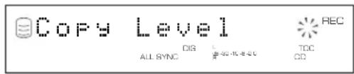 YAMAHA CDRHD1500 - Copy Level (niveau sonore de copie) - 1