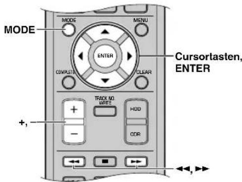 YAMAHA CDRHD1500 - ■ Einstellung des Festplatten-Laufwerk-Aufnahmemodus - 2