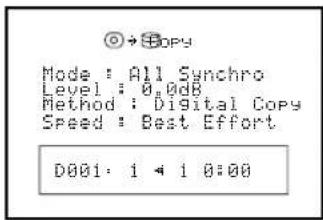 YAMAHA CDRHD1500 - Display during copying - 1