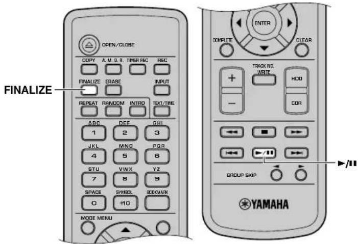 YAMAHA CDRHD1500 - SLUTBEHANDLING AV EN CD-R/RW-SKIVA - 2