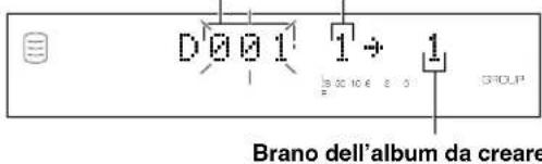 YAMAHA CDRHD1500 - Scegliendo "Album New" (a sinistra), appare la seguente schermata. - 1