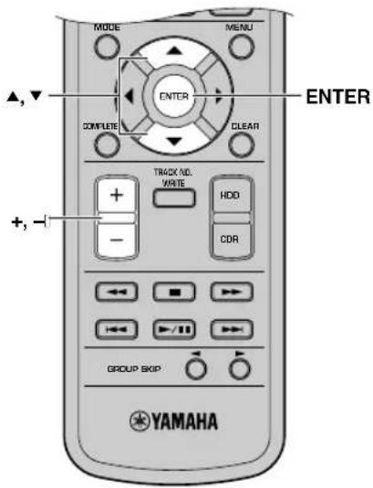 YAMAHA CDRHD1500 - Appuyez sur la molette MULTI JOG (ENTER de la télécommande) pour alterner entre le mode groupe et le mode plage. - 1