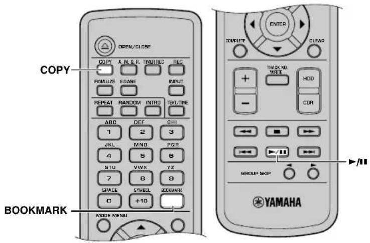 YAMAHA CDRHD1500 - ■ Copie des plages sélectionnées sur un disque CD - 2