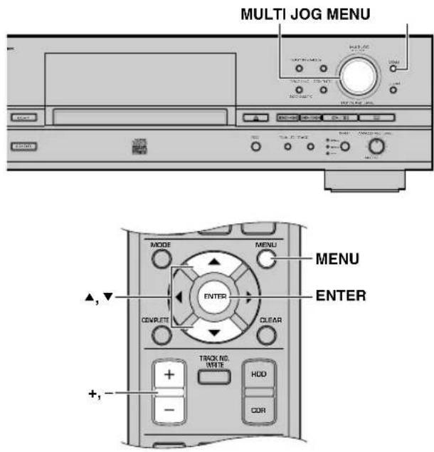 YAMAHA CDRHD1500 - ■ Inställning av CDR-kopieringsmenyn - 1