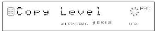 YAMAHA CDRHD1500 - Copy Level (niveau sonore de copie) - 1
