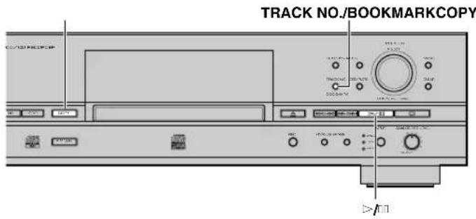 YAMAHA CDRHD1500 - ■ Kopiëren van geselecteerde tracks op een cd - 1